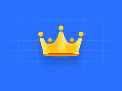 A big yellow crown！ illustration 设计