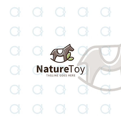 Toys Logo brand identity design designer earthy eco friendly graphic horse kids kindergarten logo natural nature safe toy toys troya vector