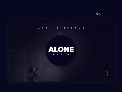 Again_Alone_Banner branding clean design design flat style typography ui web website