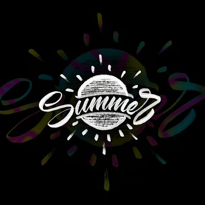 summer calligraphy calligraphy and lettering artist calligraphy artist design flat for fun hand drawn illustration letters script sketch summer typography