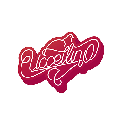 uccellino calligraphy design flat hand drawn handlettering illustration lettering letters typography vector