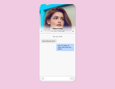 Dailu UI 13 - Direct Messaging app app design app ui dailyui design direct messaging ios messaging messaging app mobile one ui productdesign ui