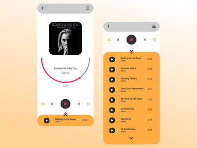 DailyUI(009) app daily 100 challenge daily ui dailyui dailyui009 design music music app music player ux web