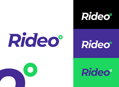 Rideo bicycle brand identity brand identity design branding creative design logo logo design minimal typography vector