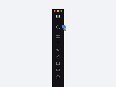 Expandable Sidebar Navigation – Stocklabs app behavior concept design desktop expandable hover interaction menu navigation sidebar stocks ui user interface ux web app