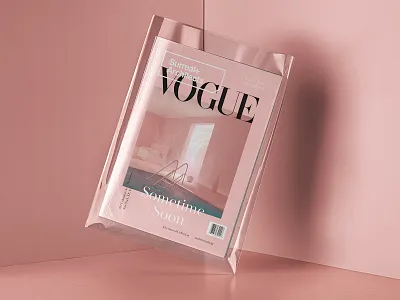 Surreal+Architects | Sometime Soon. 3d california cinema 4d cinema4d concept logo magazine cover magazine design octanerender pastel surreal type type art vogue