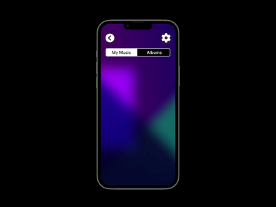Music Player animation app daily ui design mobile ui ux