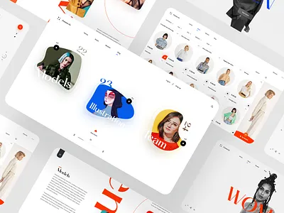 Zummedy Store + Blog Design ๐ clean design desktop full color full screen grid interface landing minimal shop store ui ux web webdesign website