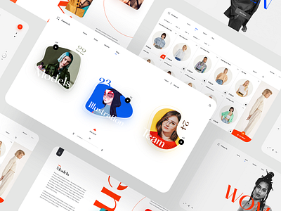 Zummedy Store + Blog Design 💎 clean design desktop full color full screen grid interface landing minimal shop store ui ux web webdesign website