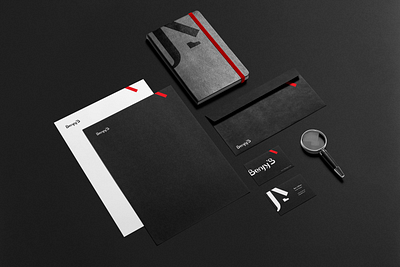 Bengy's Branding adobe illustrator adobe photoshop black branding branding and identity branding mockup design minimal minimalistic