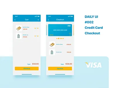 Daily UI #002 Credit Card Checkout daily ui dailyui dailyui 002