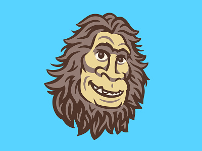 Lagersquatch Head animal bigfoot character face forest furry gorilla hair hairy head monkey monster sasquatch yeti