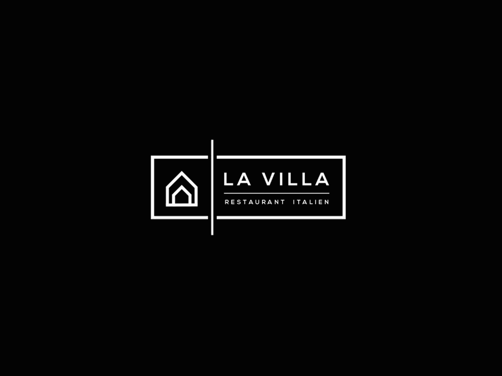 Animated Logo Design - La Villa - Restaurant Branding animated animated logo art direction brand brand design brand identity branding branding design brands creative design food logo logo design logo design concept logos motion motion design motion graphic restaurant