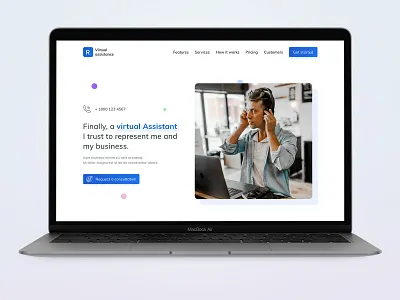 Landing page design branding design designer freelancer graphic illustration landing page layouts mock up mockup design ui uidesign uxdesign virtual assistant website workfromhome
