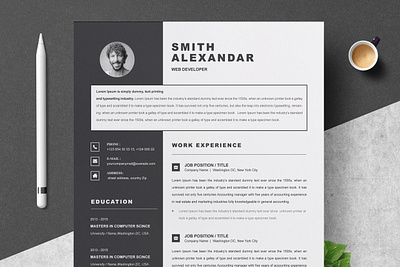 Resume Template / CV Template clean resume creative resume curriculum vitae cv template modern modern resume professional professional resume resume resume template template