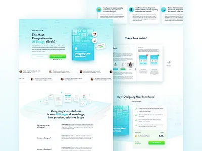 Designing User Interfaces - Landing Page design book buy design designing ebook interface interfaces landing learn page site ui user ux web webdesign website