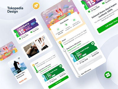 Tokopedia - Referral Influencer app clean design illustration mobile mobileapp product design promo ui user experience user interface ux