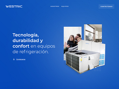 Westric Landing Page Design design ui ux web website