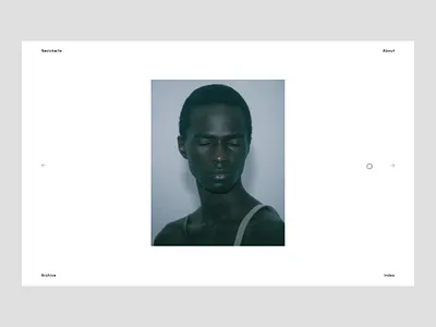 Tumblr Custom Web Design Theme Gallery button clean concept contemporary design gallery interaction landing minimal page photo simple theme ui ux web web design website white