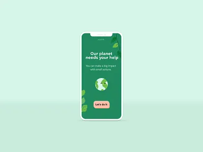 Sustainability app prototype. application climatechange design digital hack sustainability ux uxui wip