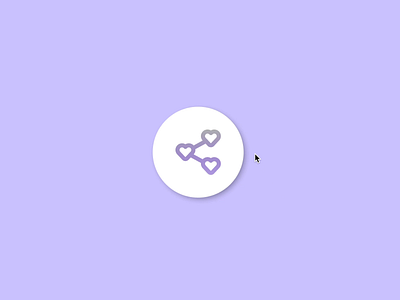 Social Share - Animated Button animated daily 100 challenge dailyui design figmadesign social share social share button web