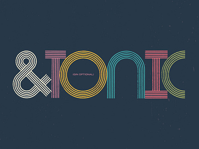 &TONIC wordmark alcohol alcohol packaging logotype package design packaging spirits tonic type typography wordmark