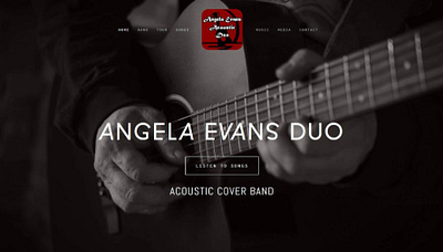 Website Redesign for Band acoustic band design music musician singer squarespace design typography web design website design