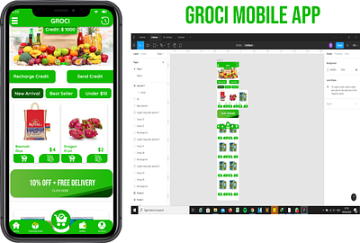 Groci mobile app grocerie app groceries groceries app mobile mobile app design mobile design mobile ui ui ui ux ui inspiration uidesign