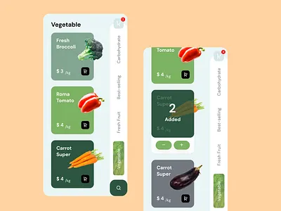 Food Marketplace ecommerce ecommerce app food fruit marketplace mobile app vegetable