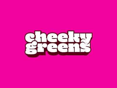 Cheeky Greens Logo design logo typography