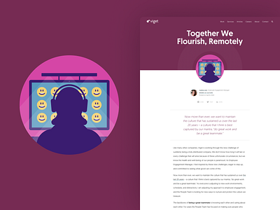 Together We Flourish, Remotely illustration