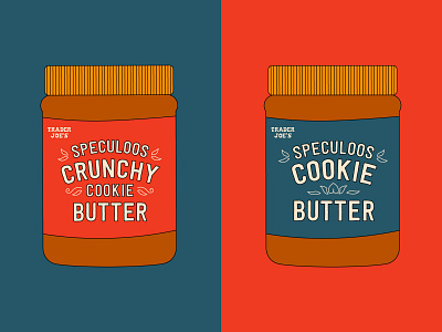 Speculoos Cookie Butter cookie butter design graphic illustration simplistic trader joes