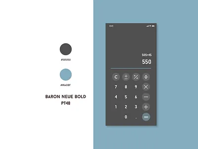 Calculator for the Daily UI Challenge calculator dailyui dailyui 004 dailyui004 dailyuichallenge design styleguide uidesign ux