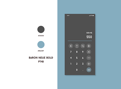 Calculator for the Daily UI Challenge calculator dailyui dailyui 004 dailyui004 dailyuichallenge design styleguide uidesign ux