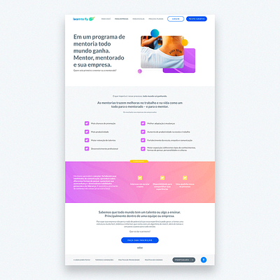 Learn to Fly | Mentoring page content design illustration layout mentor mentoring product product design responsive ui uidesign user interface ux web website