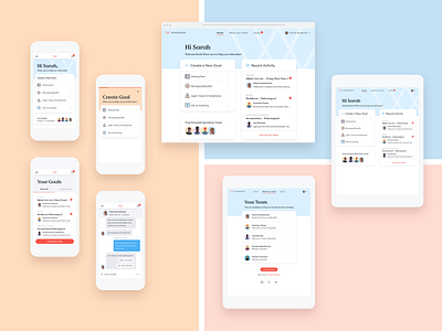 Wingspan Responsive Screens app design desktop mobile mocks pastel product design progressive responsive screens tablet underbelly wingspan