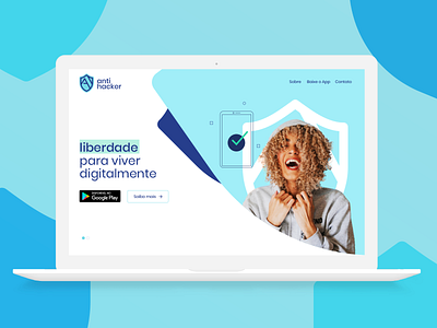 Antihacker - Landing Page identity landing page landing page ui ui ui design web website