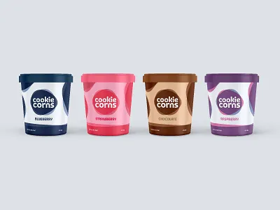 Cookie Corns Packaging brand design brand identity branding business branding creative creativity design studio graphic design graphic designer ice cream ice cream logo ice cream shop logo design logo mark logotype packagedesign packaging packaging design visual identity wordmark