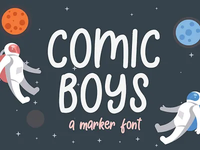 Comic Boys - Kids Bubble Font decorative kidos playground preschool