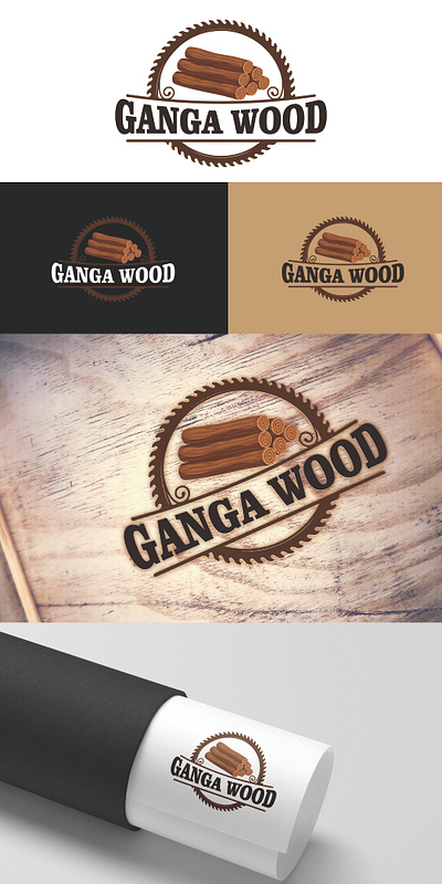 Ganaga Wood logo logo logo design logodesign logotype newlogo newlogodesign timber timberlogo timbers