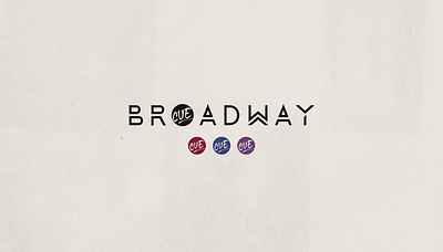 Cue Broadway brand identity branding broadway identity logo magazine