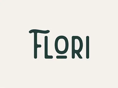 Flori cannabis food hemp illustrator logo design nature organic