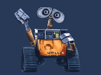 Wall-E disney illustration pixar procreate