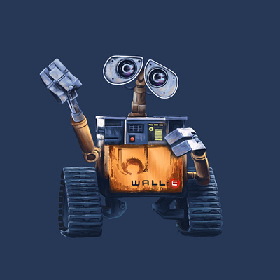 Wall-E disney illustration pixar procreate