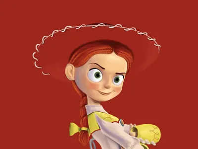 Jessie art disney drawing illustration pixar procreate