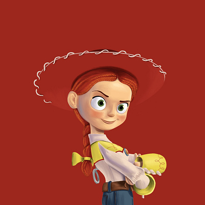 Jessie art disney drawing illustration pixar procreate