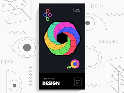 Abstract geometric poster badge badges elements emblem forms geometric shape icon icons label labels logo logos marks polygon pyramid shape sign symbol