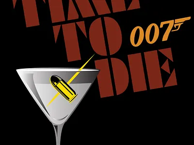 Shot not stirred 007 70s adobe illustrator branding design illustration logo spy vector