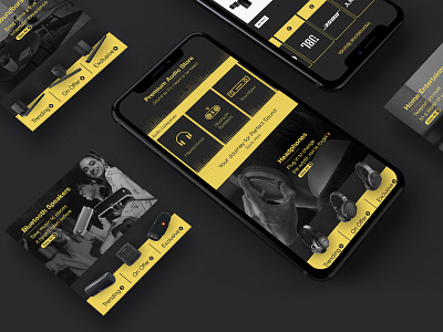 Premium Audio - Screens app audio design ecommerce page premium products store uidesign