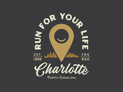 Run For Your Life Badge badge logo badgedesign badges branding design graphic design logo logo design type typography vector